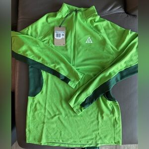 Nike ACG Dri Fit Mid Layer 1/4 Zip Trail Running Top IO9669 307 Hike Train XS